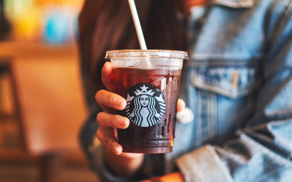 Starbucks iced coffee.