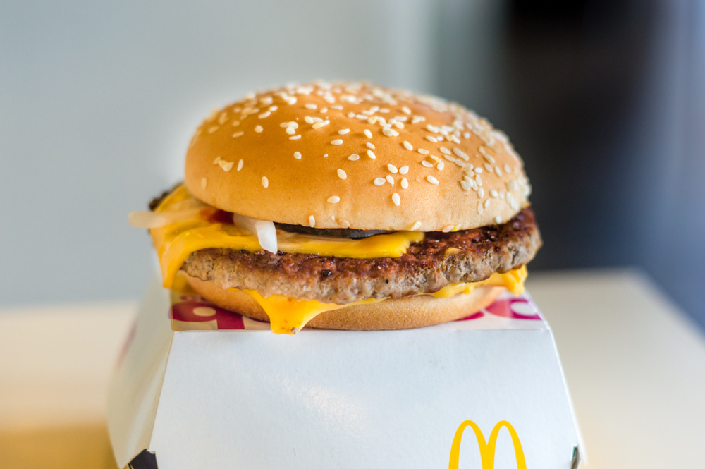 McDonald's burger.